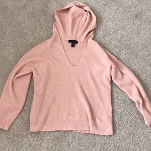 ribbed forever 21 hooded sweater